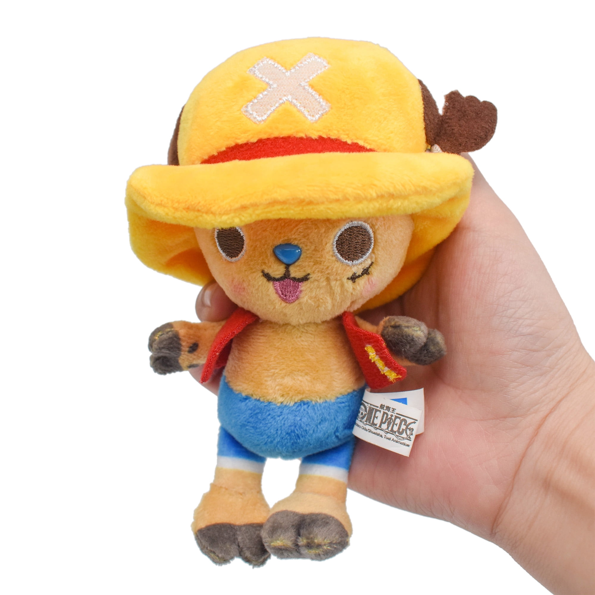 Beirem One Piece Anime Toy Chopper Plush Toy for Kids Gift, 4', Wearing Luffy's Costume