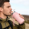thumbnail image 4 of BotaniNest 600ml Double Wall Vacuum Leakproof Stainless Steel Wide Mouth Insulated Water Bottle; Tumbler With Cup Lid And Lifting Rope; Travel Coffee Thermoses Hot Drinks; Co, 4 of 4