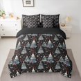thumbnail image 2 of Castle Fairy Kids Teens Christmas Tree Twin Bedding Sets 7-Piece,Xmas Festival Bedding Comforter Set Microfiber,Happy New Year Breathable Sheet Sets,Breathable Home Decor,Reversible, 2 of 8