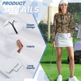 thumbnail image 5 of Uorisanigo Camo Forest Women's Golf Shirt Quick Dry Comfortable Long Sleeve Golf Polo Shirts Versatile Fashion Athletic Tops with 1/4 Zipper for Workout Sports, 5 of 7