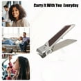 thumbnail image 3 of Unique Bargains 1 Pc Nail Clippers for Nail Care Sharp Nail Clipper for Men and Women Silver Tone Coffee Stainless Steel, 3 of 7