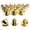 Golden, variant on LQCrafK Small Bells Jingle Bells Vintage Bells for Hanging Christmas Wind Chimes Making Dog Training Doorbell Wedding Decor, 50PCS