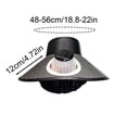 thumbnail image 2 of Upf50+ Sun Hat With Cooling Fan Solar Usb Rechargeable Air Circulation Visor Cap With Neck Flap Outdoor Cooling Hat For Fishing Hiking(Beige-56Cm), 2 of 5