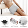 thumbnail image 6 of MEIYATING Women's Underwear Boyshorts Cotton Stretch Panties High Waisted Soft Plus Size 4 Pack, 6 of 7