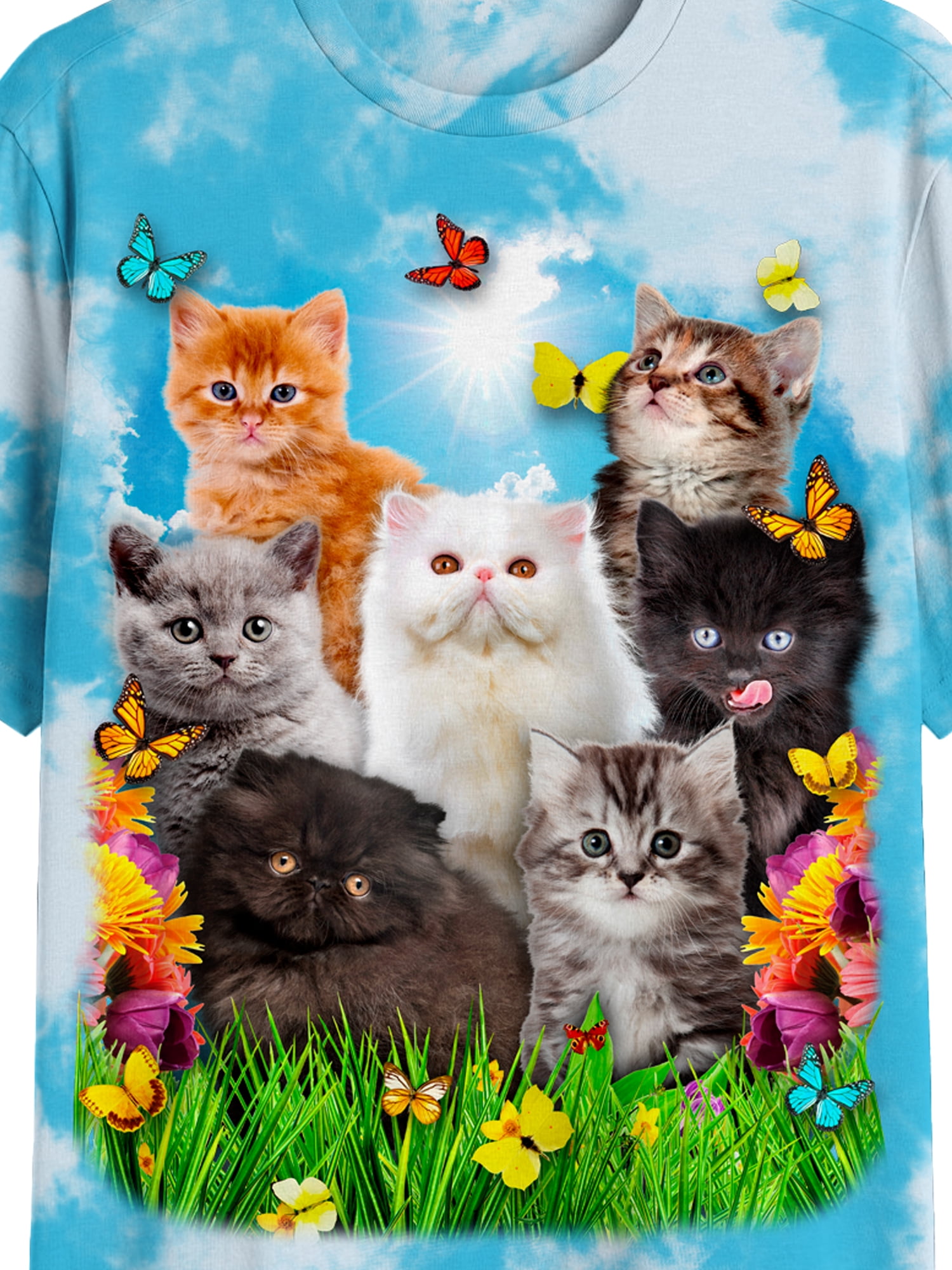 Cat Collage, Men's & Big Men's Graphic Tee Shirt, Sizes S-3XL