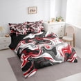 thumbnail image 3 of Homewish Gradient Marble Bedding Comforter Set 7 Pieces for Boys Girls,Abstract Stone Pattern Full Bedding Set Lightweight,Marbling Watercolor Fitted Sheet Flat Sheet,Breathable Home Decor, 3 of 8