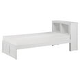 thumbnail image 1 of Lexicon Galen 88.5" Transitional Wood Twin Bookcase Bed in White, 1 of 4