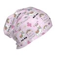 thumbnail image 2 of Honeii No Drama Llama Print Kids Knit Beanie Watch Hat ,Knit Cap for Boys and Girls, 2 of 7