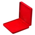 thumbnail image 2 of Caja de joyería de terciopelo jinwen MDF bandejas de almacenamiento de exhibición rojo Vitrina de collar de terciopelo, 2 of 8