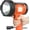 Orange, variant on Rechargeable Spotlight Flashlight with 1500 Lumen LED, Handheld Bright Outdoor Spot Light Searchlight for Boating, Camping
