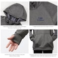 thumbnail image 6 of BASSDASH Men’s Fleece Lined Fishing Hoodies Water Resistant Performance Pullover Sweatshirts Stretchy Hunting Workout Sweatshirt FS32M, 6 of 6