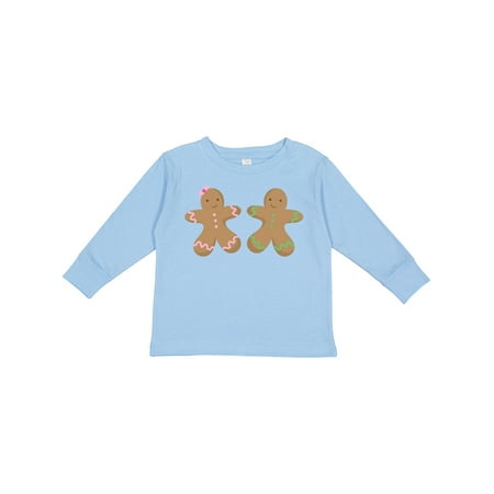 

Inktastic Twin Gingerbread Boy and Girl Co Gift Toddler Boy or Toddler Girl Long Sleeve T-Shirt