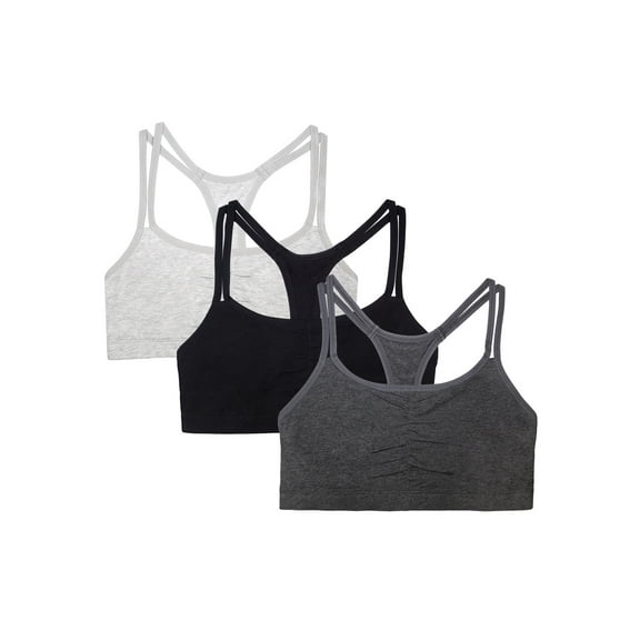Fruit of the Loom Women's Cotton Sports Bra, 3-Pack, Style-9036, Racerback or Tank