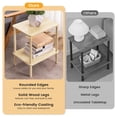 thumbnail image 4 of Mesa auxiliar Apicizon de madera MDF de 2 niveles, 40 x 30 x 52 cm, 4 of 8