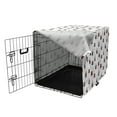 thumbnail image 3 of Sheep Dog Crate Cover, Simplistic Furry Animal Cartoon Ball of Wool on Plain Background, Easy to Use Pet Kennel Cover Small Dogs Puppies Kittens, 7 Sizes, Burgundy Blue Grey, by Ambesonne, 3 of 6