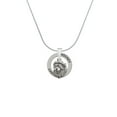 thumbnail image 2 of Delight Jewelry Silvertone Small Lion - Mascot Hockey Ring Charm Necklace, 18", 2 of 4