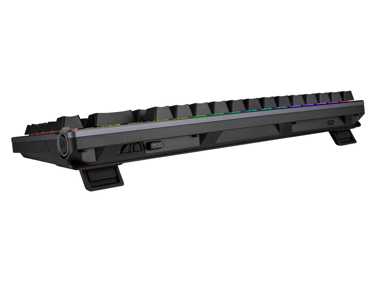 ASUS ROG Azoth 75 Wireless DIY Custom Gaming Keyboard - OLED display, Hot-Swappable Pre-lubed ROG NX Storm Switches & Keyboard Stabilizers, PBT Keycaps, RGB