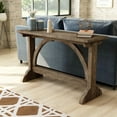 thumbnail image 6 of Furniture of America Linx Rustic Wood Rectangle Console Table in Reclaimed Oak, 6 of 9