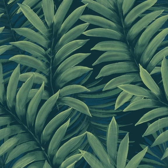Tempaper Palm Leaves Tropical Peel and Stick Wallpaper, 20.5" x 16.5'