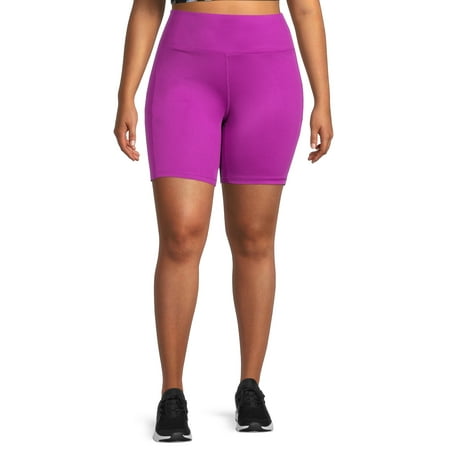 Athletic Works Women s Plus Size Print Bike Shorts
