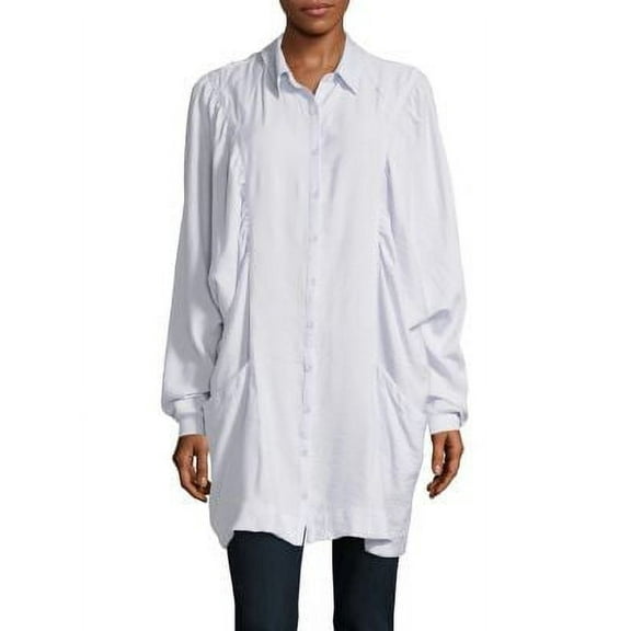 Free People Womens Fade Away Shirt Dress, Purple, X-Small