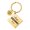 ZY0041 Keyring, Gold, variant on Metal Keychain Mother's Day Commemorative Holiday Gift Small Round Square Tag Metal Engraved Key