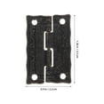 thumbnail image 2 of BRIGHTFUFU 10Pcs Tiny Hinges For Crafts Dark Brown Iron Rectangular Vintage Style Smooth Opening, 2 of 6