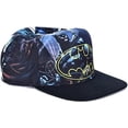 thumbnail image 2 of DC Comics Batman Baseball Cap for Youth Sublimated Batman Logo, Adjustable Snapback Ball Cap, OSFM, 2 of 3
