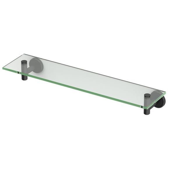 Gatco 4246Mx Latitude² 20" Glass Shelf - Black