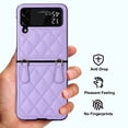 thumbnail image 5 of Dteck Slim Case for Samsung Galaxy Z Flip 4 with Wrist Strap Bracelet Silk Scarf for Women Girls, Anti-Fall Shockproof Protective Cover for Galaxy Z Flip4 5G,Purple, 5 of 6