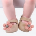 thumbnail image 4 of Infant Baby Boys Girls Slippers Cozy Fleece Booties Soft Bottom Warm Cartoon Socks Newborn Crib Shoes-Pink&13Cm, 4 of 7