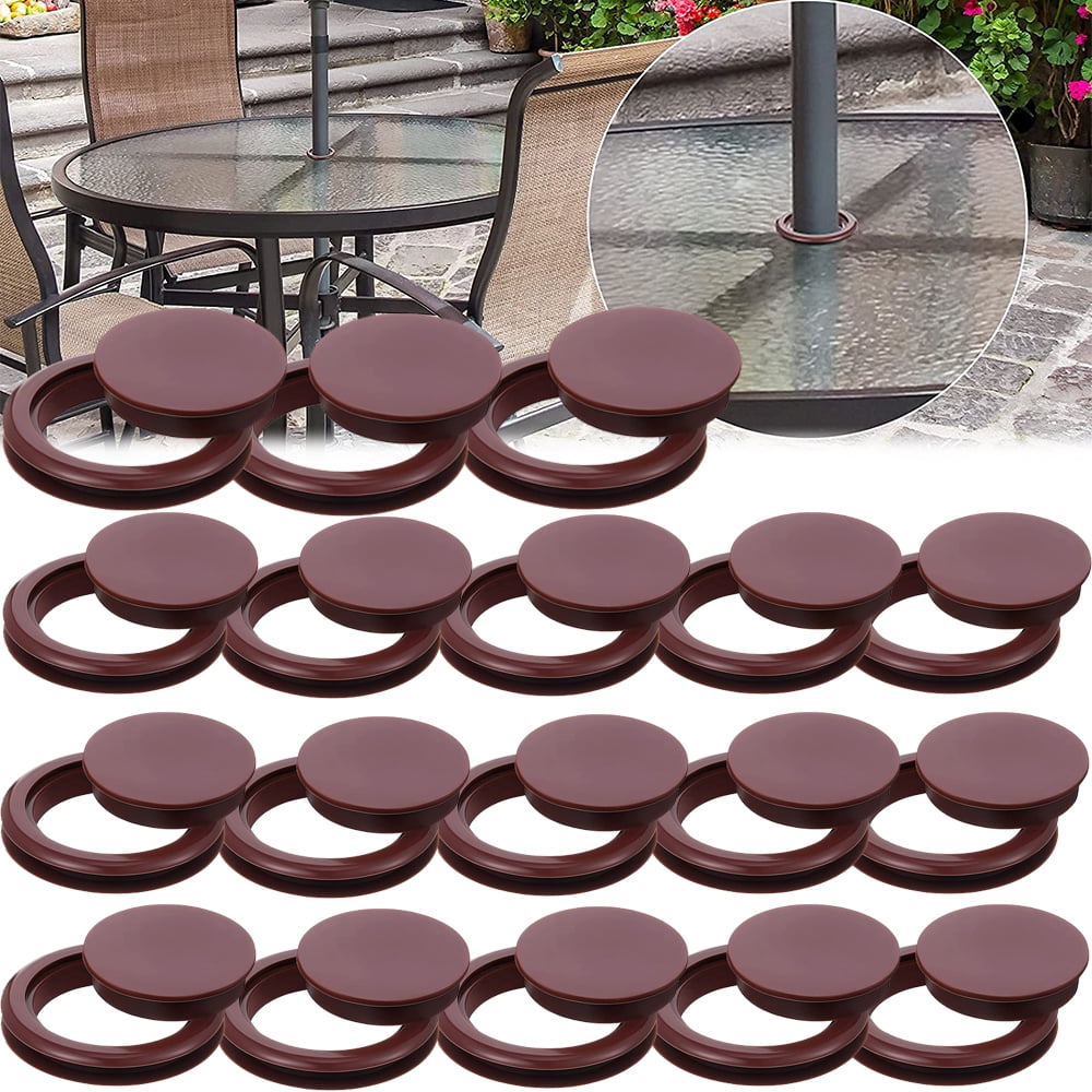 Elbourn 2 Inch Patio Table Umbrella Hole Ring and Cap Set, Standard