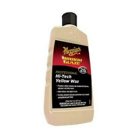 1PK Meguiar's M-2616 Mirror Glaze Hi-Tech Yellow Wax, 16 Oz