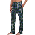 thumbnail image 3 of Hanes Originals Men's 2pc Comfort Fleece Sleep Pajama Set - Black/Green, XXL, 3 of 3