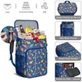 thumbnail image 5 of Travel Cooler Bag - Blue Cartoon Dinosaurs Balloons Pattern Camping Beer Cooler Backpack with Bottle Opener- Waterproof Insulated Picnic Backpacks - Cooler Bag for Beach, 5 of 6