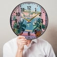 thumbnail image 6 of Yayeee Wall Clock Battery Operated 9.5" Silent Quartz Non-Ticking for Living Room Decor, Sea Boat, 6 of 8