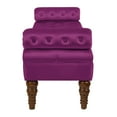 thumbnail image 4 of Velvet Long bed Bench for Bedroom,Upholstered Window Bench with Tufted Button,Entryway Bench,Bolster Bench for Living Room, 4 of 6