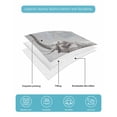 thumbnail image 5 of Gray Elephants Twin Size Down Alternative Comforter, Lightweight Comforter Quilt Bedding Set with Pillow Shams Modern Vintage Elephants Blowing Bubbles All Seasons Bed Comforter Duvet Insert 68"x86", 5 of 7