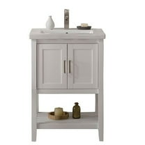 Furniture Indoor Home Decorative Bathroom, Washroom, Kitchen 24" Kd White Sink Vanity