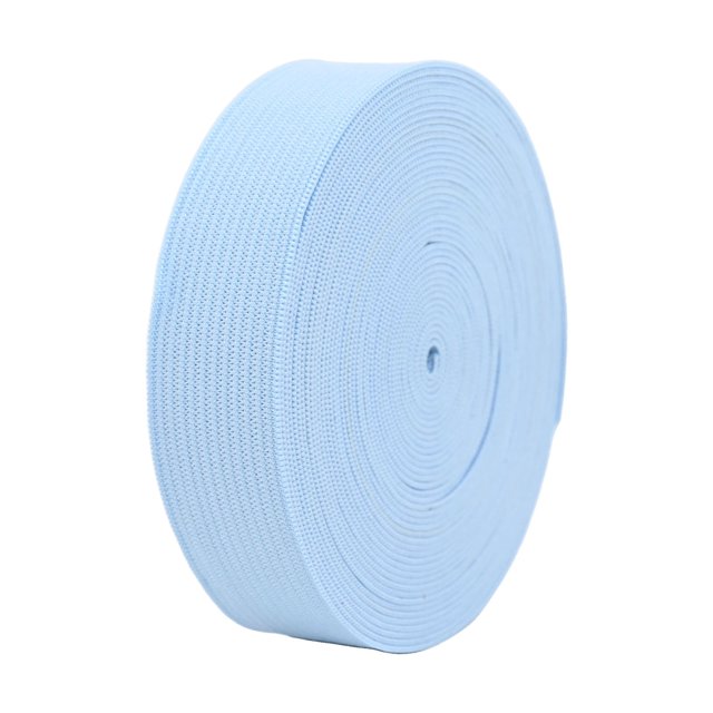 BUYISI Stretchable Nylon Elastic Bands 2Cm Width 5M Length For Sewing And Crafts Light Blue