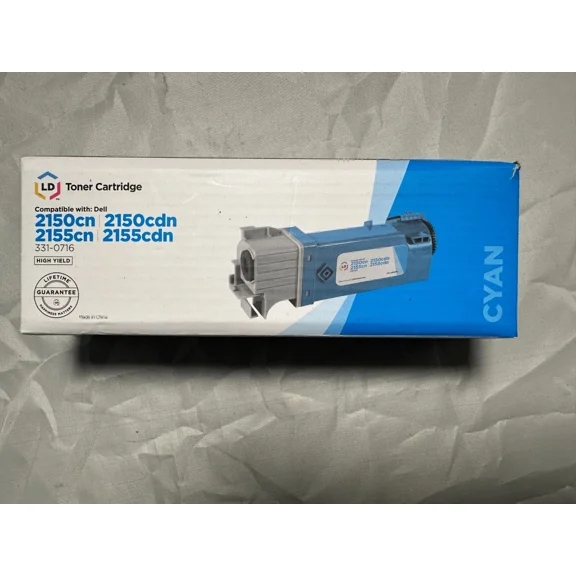 YANI- Ld Toner Cartridge Cyan High Yield Compatible For Dell 2150 2155 331-0716