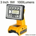 thumbnail image 1 of for De*walt 18-20V Li-ion Battery Wireless LED Work Light Outdoor Lighting Flashlight Emergency Flood Lamp Spotlight 3 inch, 1 of 7