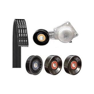 3-Piece Serpentine Belt Drive Component Kit For Hyundai Santa Fe 01-06, Sonata, Tiburon, Tucson – V6 2.5L/2.7L W/ AC