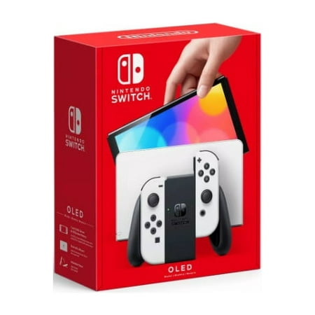 Restored Nintendo OLED w/ White Joy-Con White, Nintendo Switch (Refurbished)