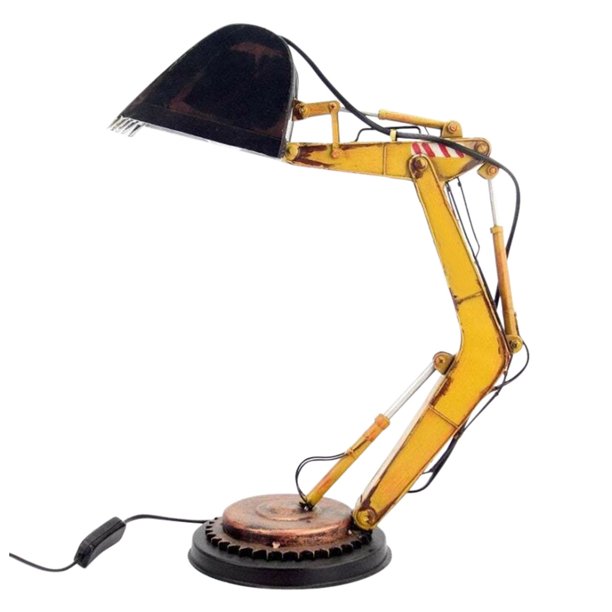 Digger Desk Lamp Unique Table Forklift Lamp LED Industrial Style