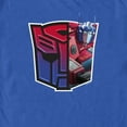 thumbnail image 2 of Men's Transformers: EarthSpark Optimus Prime Autobots Logo Graphic Tee Royal Blue X Large, 2 of 4
