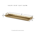 thumbnail image 3 of Signature Design by Ashley Contemporary Posy Tray  Gold Finish, 3 of 3