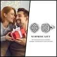 thumbnail image 2 of Midir&Etain Celtic Earring Sterling Silver Viking Earrings Hypoallergenic Stud Earrings Norse Jewellery Rune Gifts for Men Women Birthday, 2 of 7