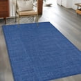 thumbnail image 3 of Navy Blue Large Area Rugs for Bedroom Living Room, Soft Non Slip Carpet Bedside Rug, Vintage Country Monochrome Farmhouse Rectangular Floor Cover Kitchen Accent Rug 3'x5' for Dining Room/Office, 3 of 9