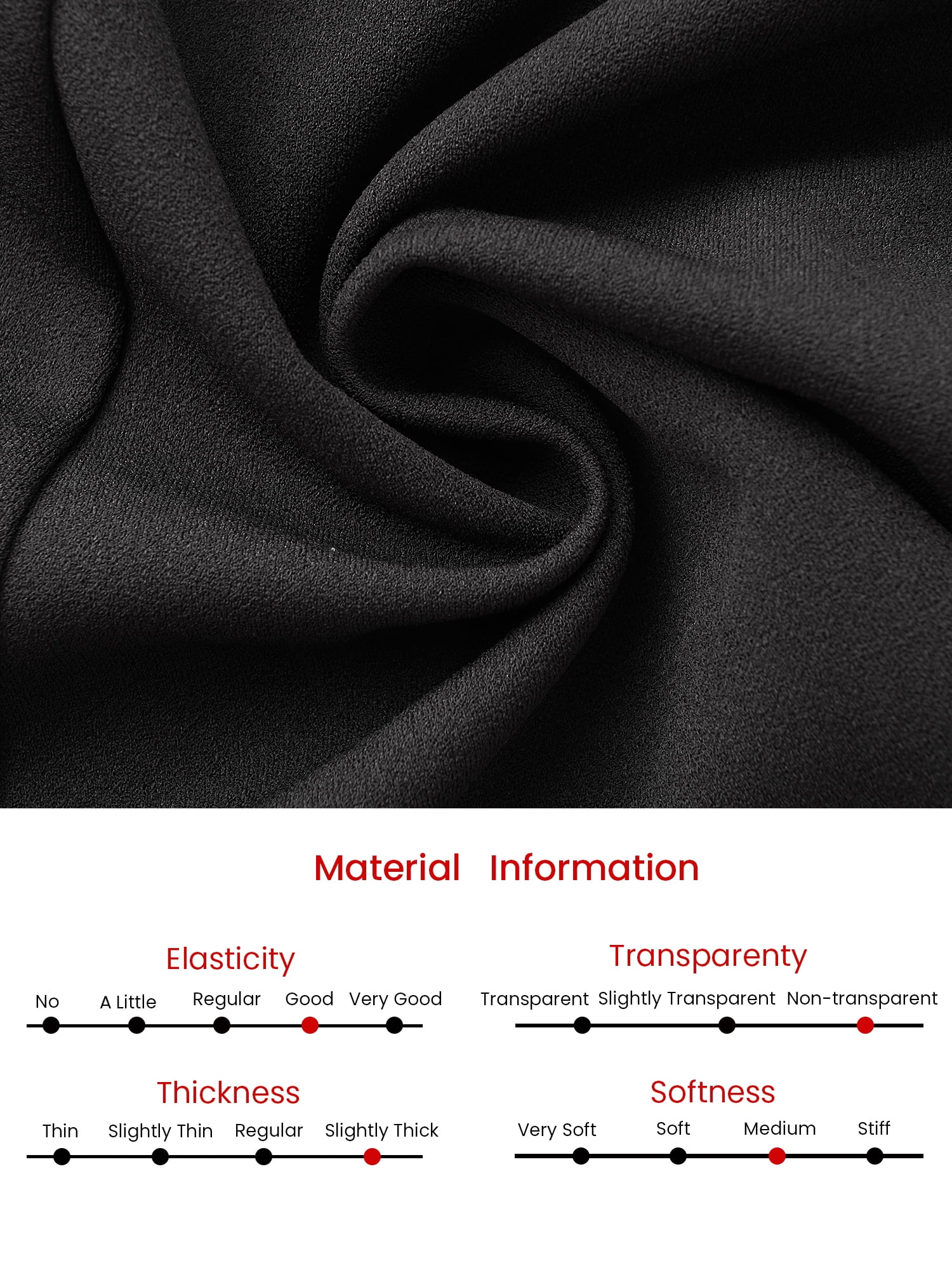 DARING DIVA Women's High Elastic Waist Fishtails Midi Skirts for Work S Black